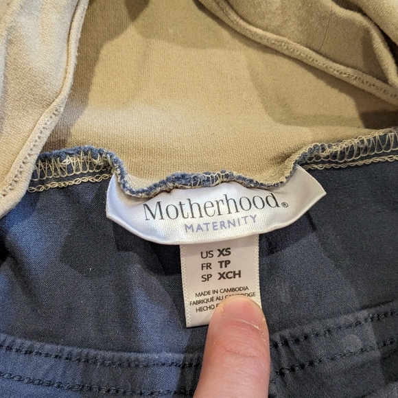 Blue gray Motherhood maternity pants - Picture 3 of 3